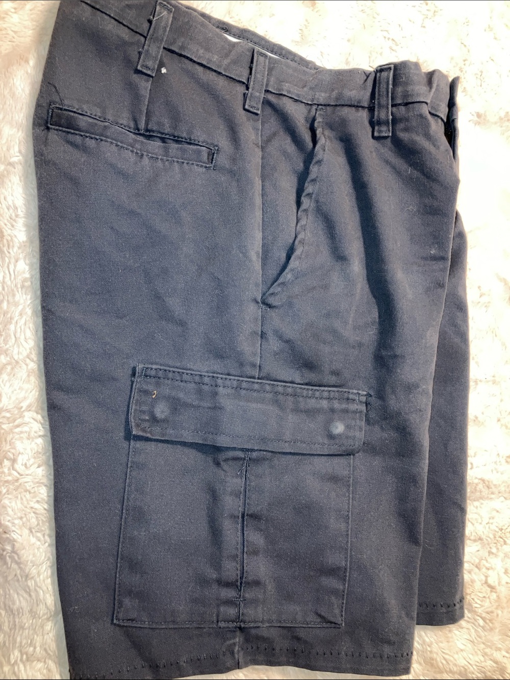 Men's Black Cargo Shorts with Utility Pockets
